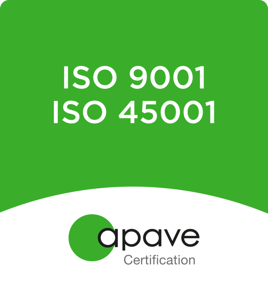 Logo certifications ISO 9001 et 45001